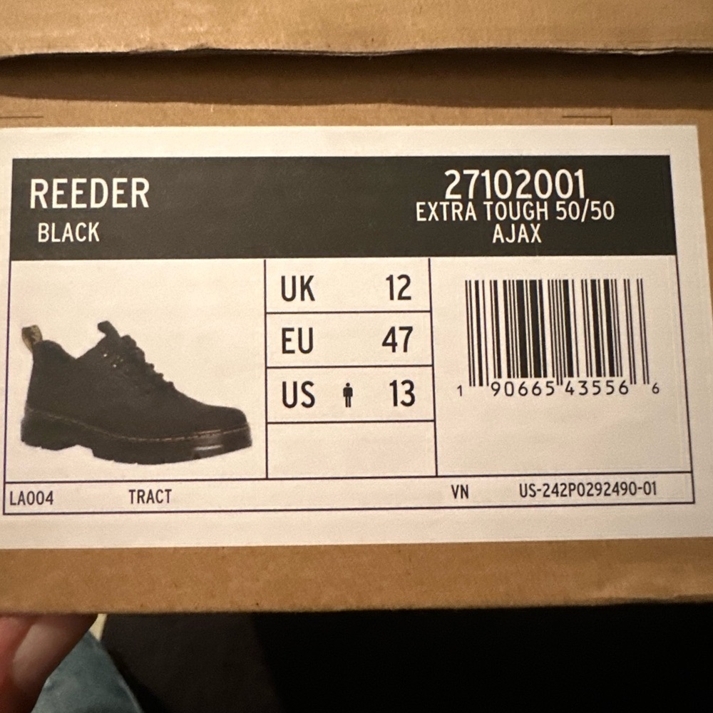 Dr. Martens Black Reeder Men's Oxfords